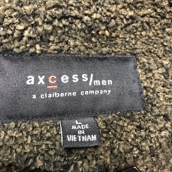 Access/Men Dark Brown Suede Like Jacket - Picture 6 of 8